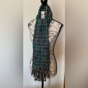 Versatile Multicolor Scarf Main Color is Teal